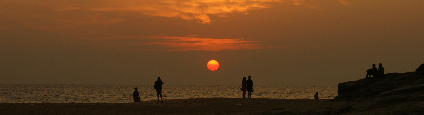 Sonnenuntergang am Strand - Foto Axel Höltge